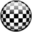Photo : Drapeau damier 3D