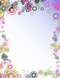 Colorful Circle Frame Background Colorful Circle Frame Background