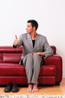 mann daumen business werbung zeichen jobsuche 