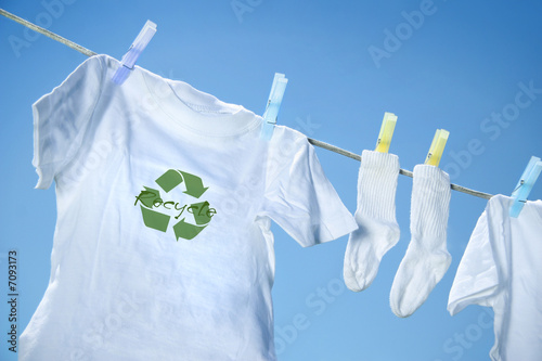 Clothes drying on clothesline Clothes drying on clothesline