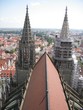 Blick von der Spitze des Ulmer Münsters Blick von der Spitze des Ulmer Münsters