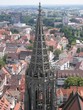 Spitze eines Seitenturms des Ulmer Münsters