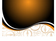 flowing illustrated background in orange with copy space flowing illustrated background in orange with copy space