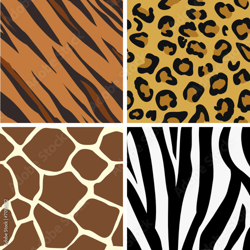 animal print background. Seamless tiling animal print