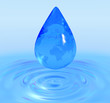 Illustration: globe water drop globe water drop