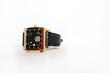 Watch with black face Watch with black face