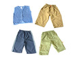baby boy clothes isolated