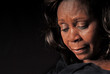 African American Woman Looking Down African American Woman Looking Down