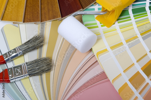 Farbfecher mit Musterfarben