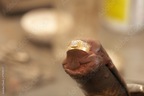 Photo: Jeweler making rings Jeweler making rings