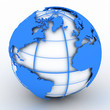 Blue globe