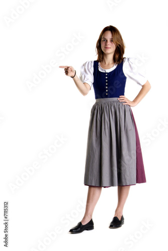 Photo: woman in Dirndl shows woman in Dirndl shows