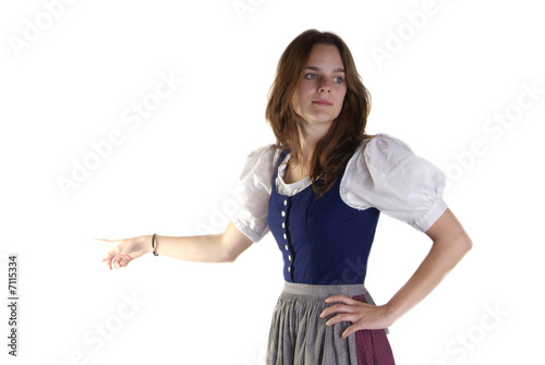 Photo: woman in Dirndl point woman in Dirndl point