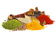 Piles of spices Piles of spices