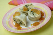 Rolled dumplings (struklji) with tarragon and jam Rolled dumplings (struklji) with tarragon and jam