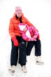 family skating