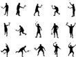 squash silhouettes squash silhouettes