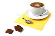 black coffee and chocolate