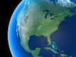 North America as seen from space
