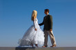 Bride and fiance