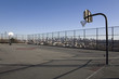 Basketball Court with Manhattan Background