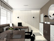 3D render modern interior of office