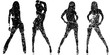 Grunge silhouettes