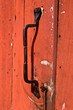 Rustic old door handle