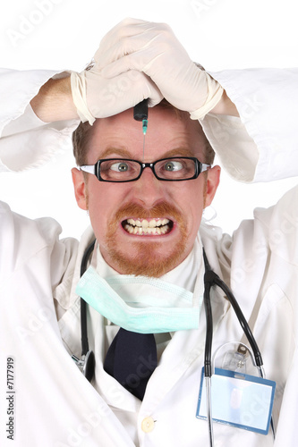 Photo: doctor with injection doctor with injection