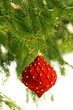 Red christmas ball
