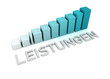 Leistungen blau