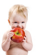 Baby and apple Baby and apple