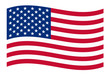 usa fahne welle
