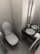 3D render modern interior of toilet
