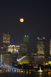 Full Moon Over City of Pittsburgh