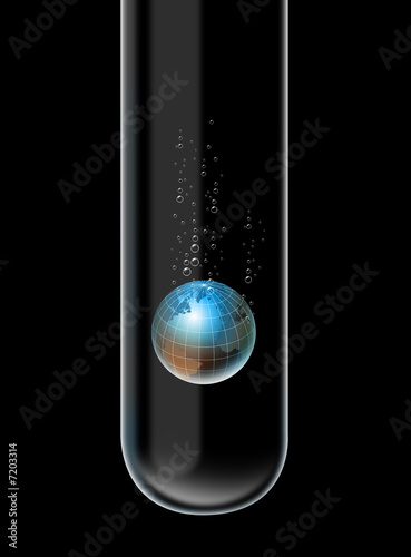 Illustration: Earth in test tube Earth in test tube