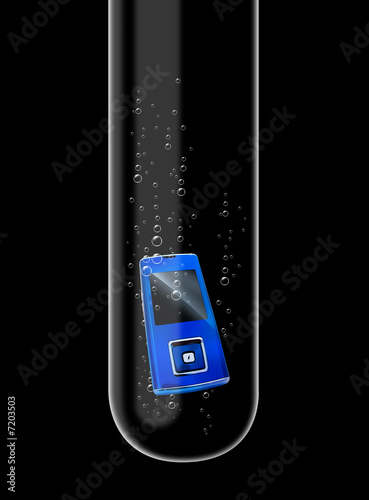 Illustration: Cellphone in test tube Cellphone in test tube