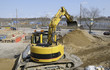 bulldozer in action