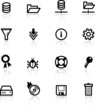 black file server icons