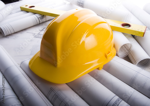 House blueprints close up