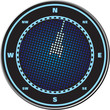Vector: Compass digital display Compass digital display