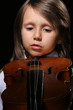 girl and  violin 