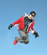 Snowboarder Jumping