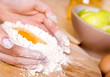 Woman making cake Woman making cake