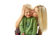 Happy family: Mom and son.