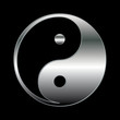 Ying Yang Symbol Silver