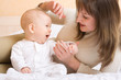 Baby with mother