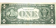 One Dollar Note back side One Dollar Note back side