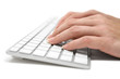 Writing on a Grey Keyboard