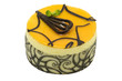 Mango chocolate mousse cake with clipping path